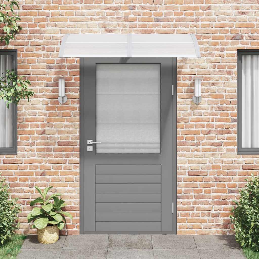 Marquesina De Puerta Policarbonato Gris 150x100 Cm_2