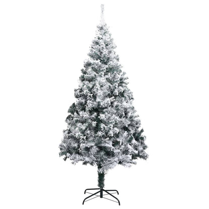 Vidaxl Árbol De Navidad Artificial Verde Con Nieve 180 Cm_1