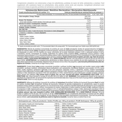 Gainer Mass Formula - 3 Kg - Batido Chocolat - Aumenta La Masa Muscular - Masmusculo_5
