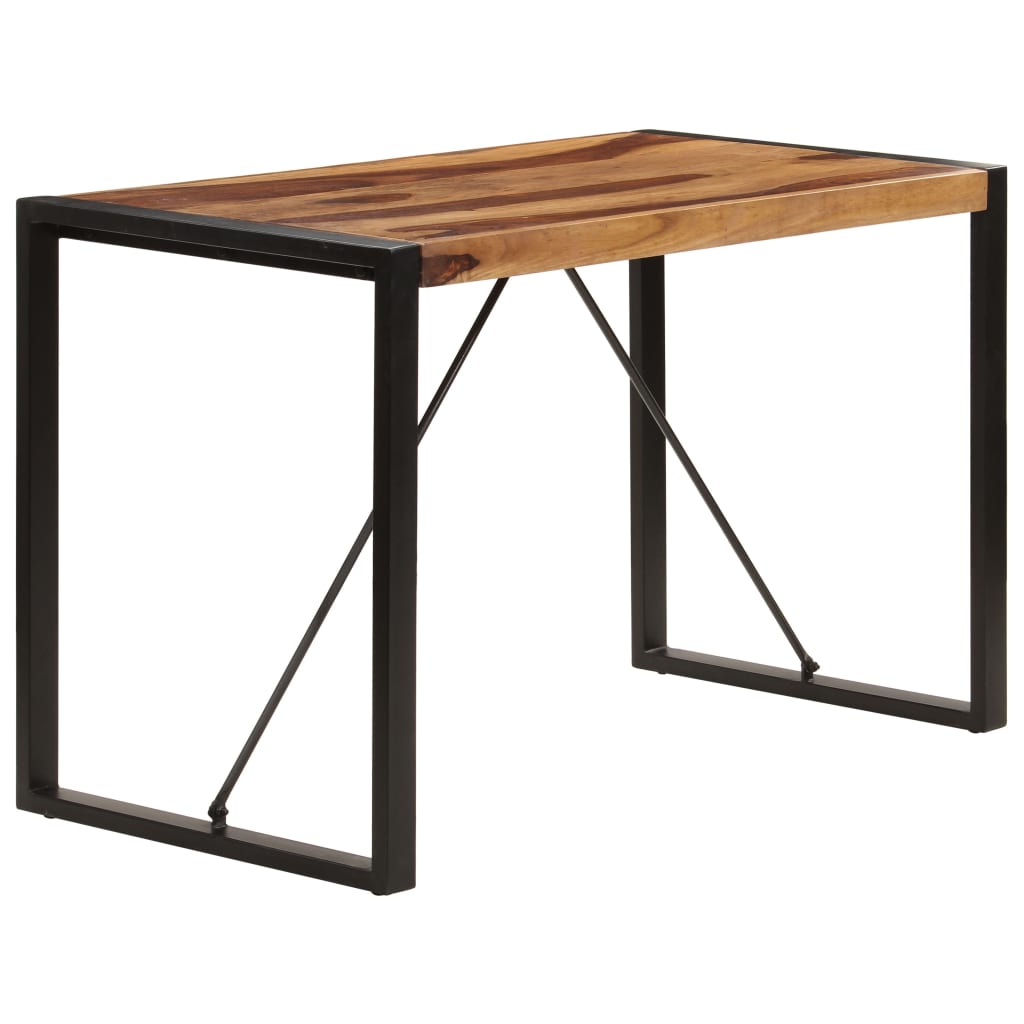 Mesa De Comedor De Madera Maciza De Sheesham 120x60x76 Cm_1