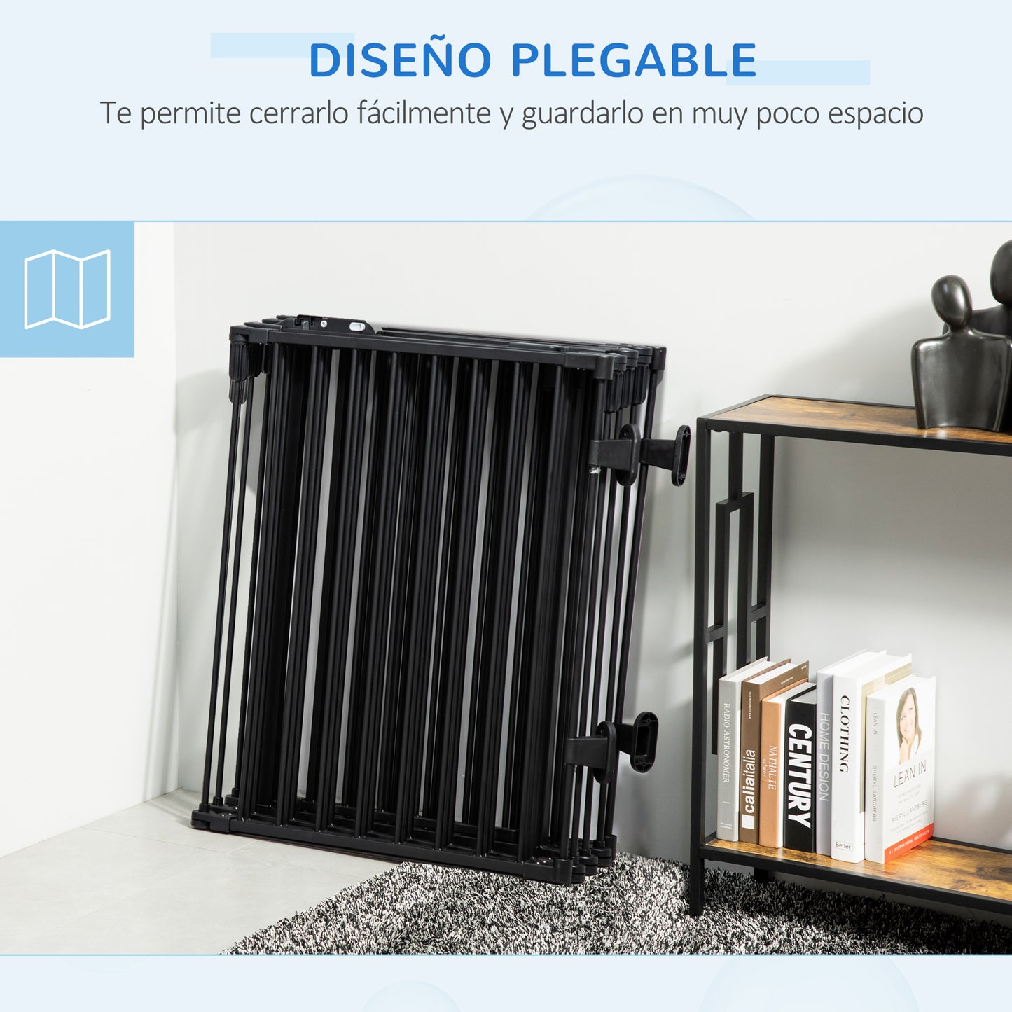 Pawhut Parque Para Perros Plegable 8 Vallas 60x76cm Con Puerta Y Doble Cerradura_5