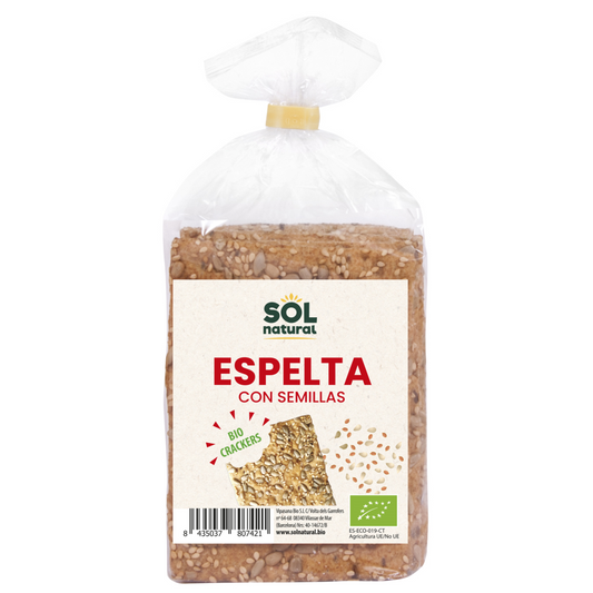 Crackers de espelta con semillas Bio Sol Natural 200 g