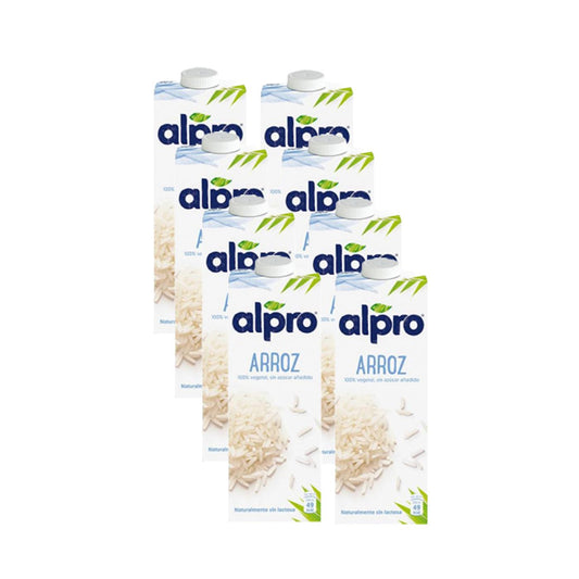 Pack 8 uds Bebida de Arroz Alpro 1 Litro