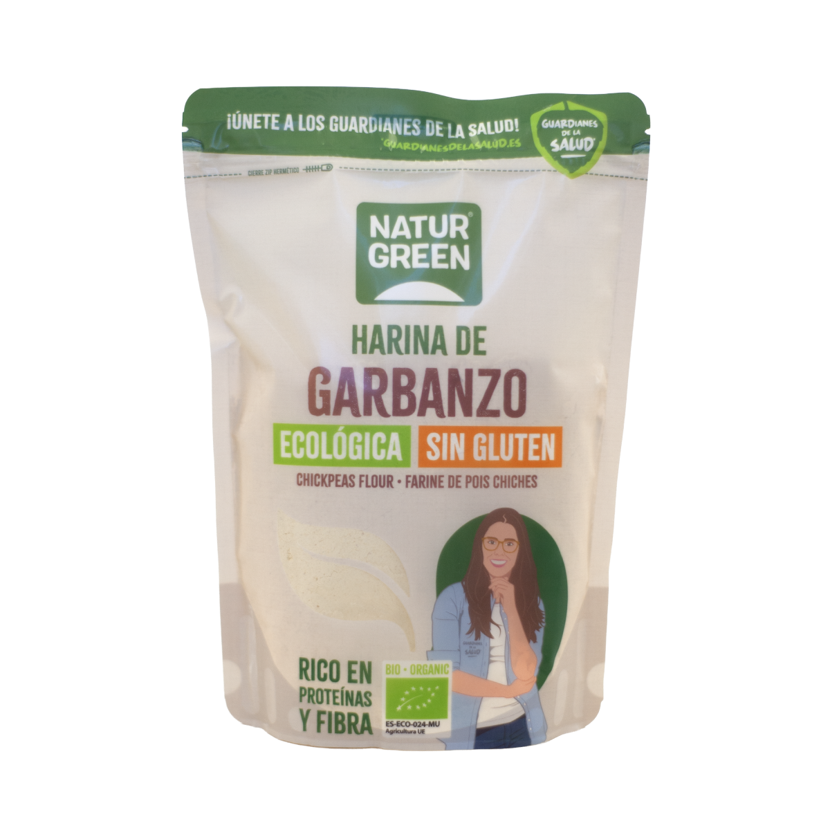 Harina Garbanzo Bio Sin Gluten NaturGreen 500 g