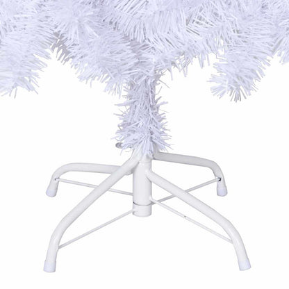 Vidaxl Árbol De Navidad Artificial Con Ramas Gruesas Pvc Blanco 120 Cm_5