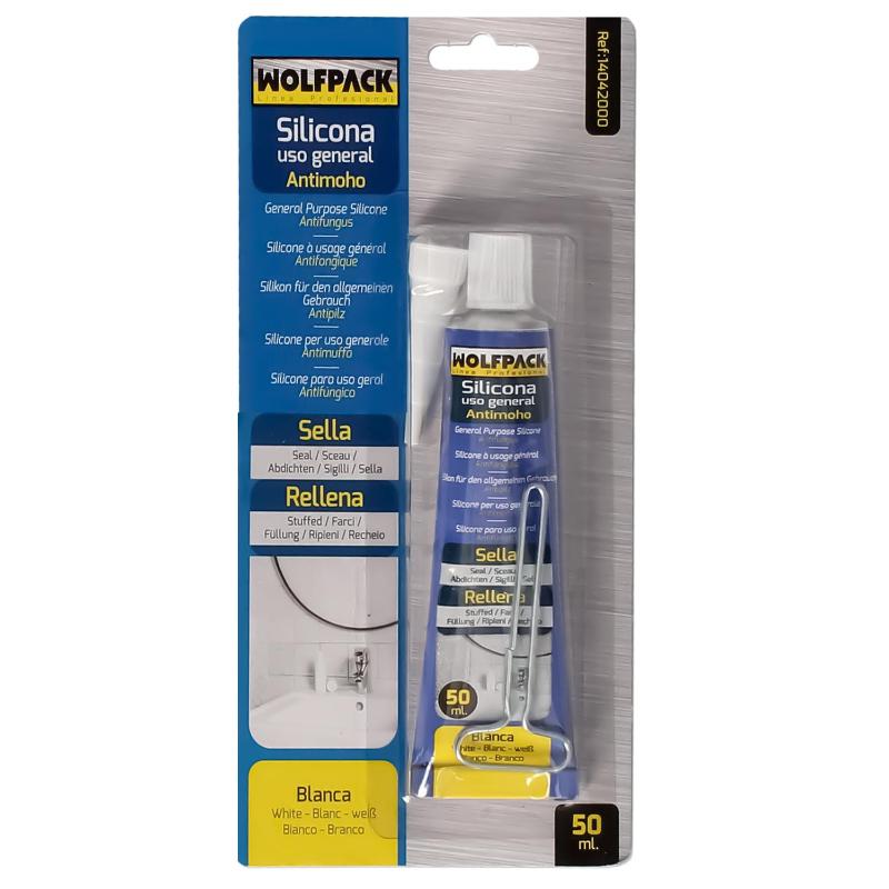 Silicona Acida Antimoho Tubo 50 Cc. Blanca_1