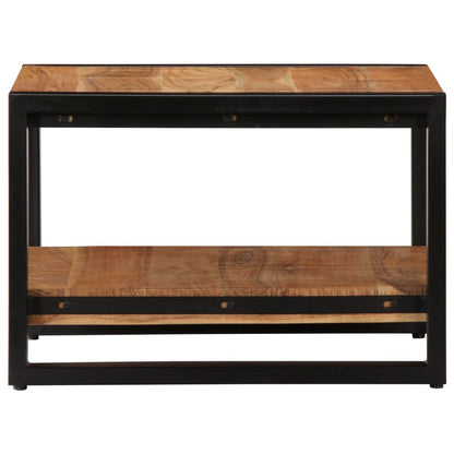 Mesa De Centro De Madera Maciza De Acacia 60x60x40 Cm_1