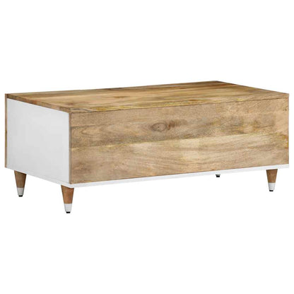 Mesa De Centro De Madera Maciza Mango 100x54x40 Cm_3