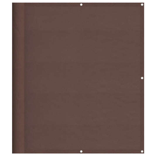 Vidaxl Pantalla De Balcón 100% Poliéster Oxford Marrón 120x800 Cm_0