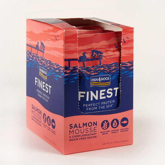 Fish4dogs Mousse Para Perro Sin Cereales – Salmón 100 G (pack De 6)_0