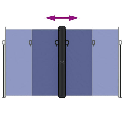 Vidaxl Toldo Lateral Retráctil Azul 200x1200 Cm_4
