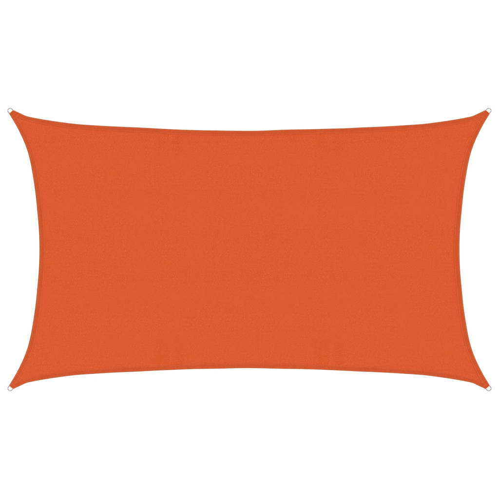 Toldo De Vela Rectangular Hdpe Naranja 160 G/m² 5x8 M_0