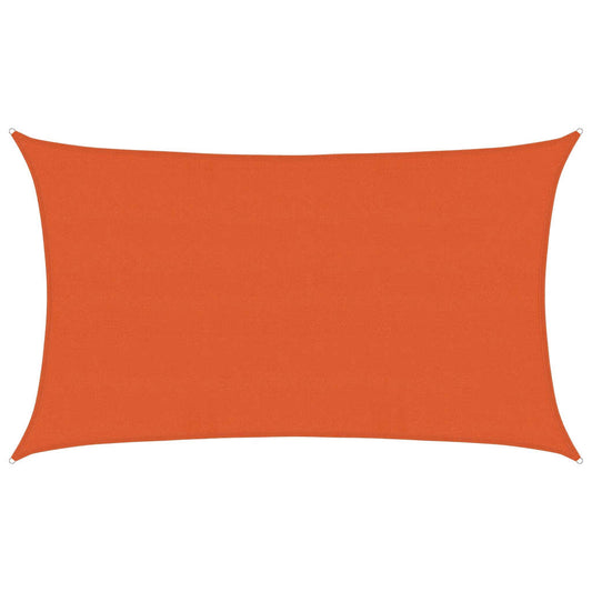 Toldo De Vela Rectangular Hdpe Naranja 160 G/m² 5x8 M_0