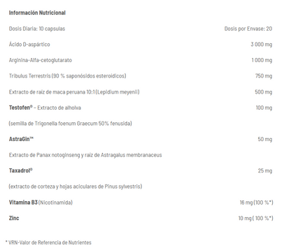 Testo F-200 200 Caps + ¡shaker Fitnesszone De Regalo!