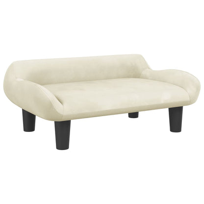 Cama Para Perros De Terciopelo Crema 70x40x24 Cm / Vetonek_0