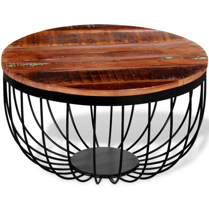 Mesa De Centro Madera Maciza Reciclada_3