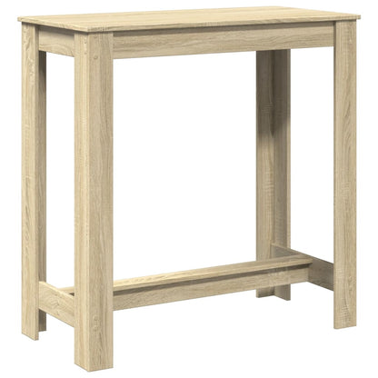 Mesa Alta De Bar Madera Ingeniería Roble Sonoma 102x50x103,5 Cm_4