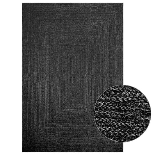 Vidaxl Alfombra Zizur Apariencia Yute Interior Exterior Antracita_0