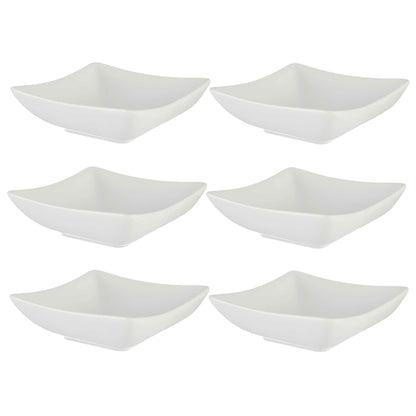 Set 6 Cuencos Porcelana Blanca Aperitivo Colección Vessia_0