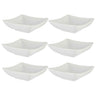 Set 6 Cuencos Porcelana Blanca Aperitivo Colección Vessia