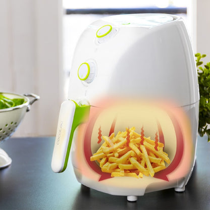 Freidora Compacta Sin Aceite De 1,5l Aire Caliente Cecofry 900 White. 900 W, Dietética, Tecnología Perfectcook, Función Horno, Capacidad 400g, Tempe_1