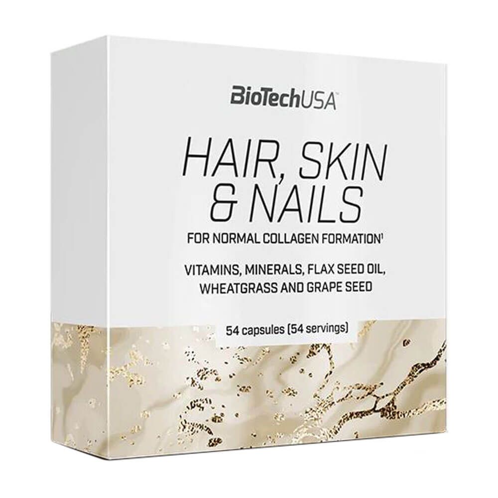 Hair, Skin & Nails - 54 Cápsulas - Piel Pelo Y Uñas - Biotech Usa_0