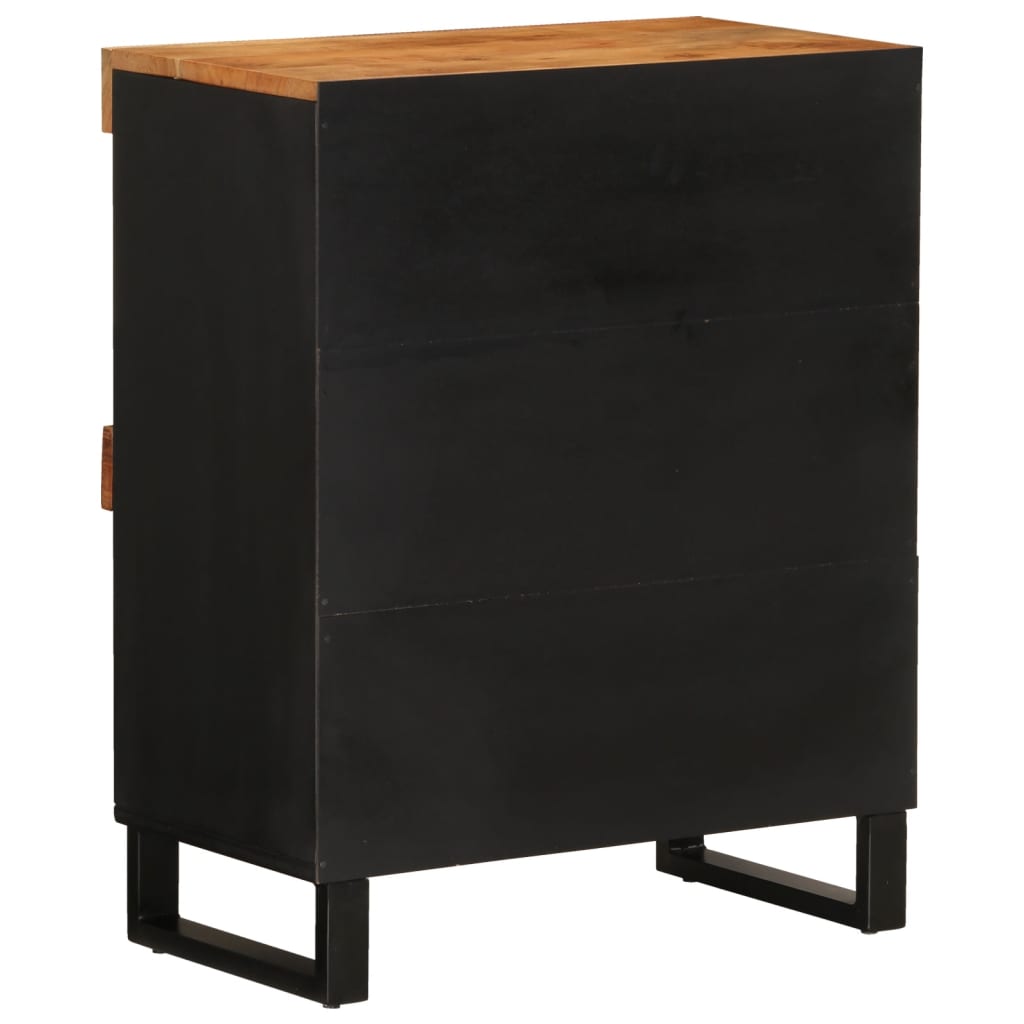 Armario Auxiliar Madera Maciza De Acacia 60x33x75 Cm_3