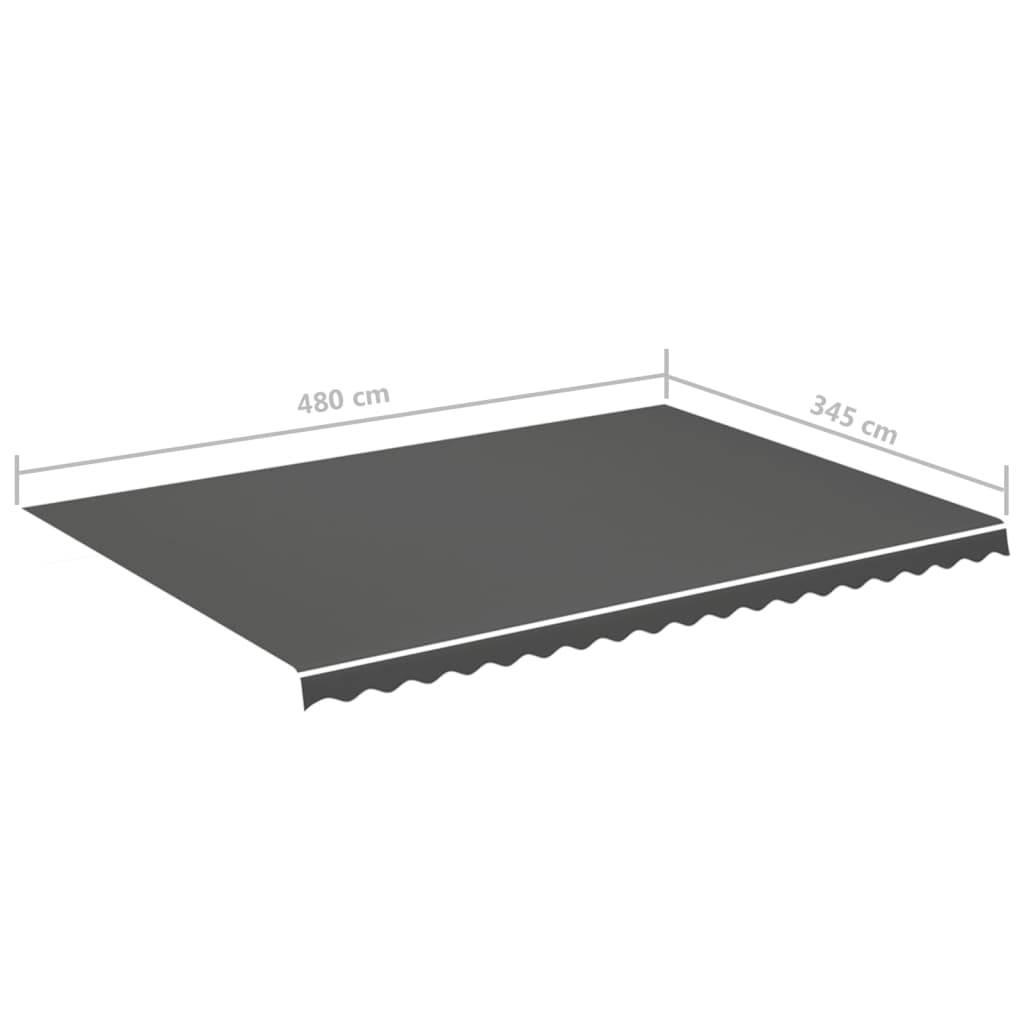 Tela De Repuesto Para Toldo Gris Antracita 5x3,5 M_5