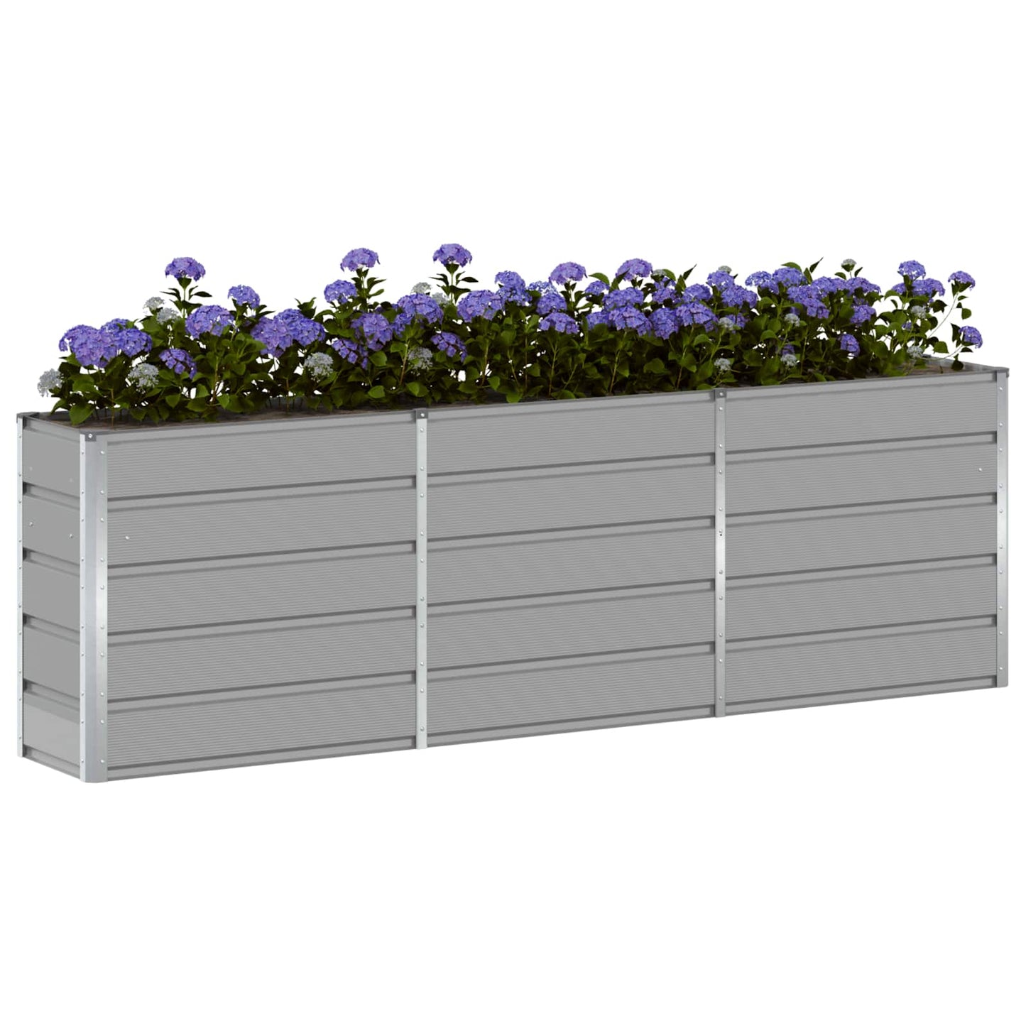 Jardinera Gris Claro 240 X 40 X 75 Cm Acero_2