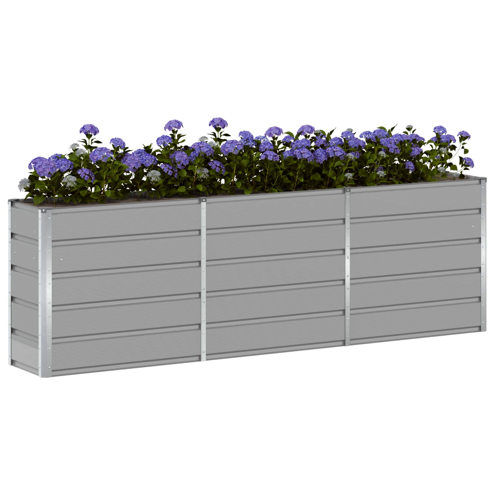 Jardinera Gris Claro 240 X 40 X 75 Cm Acero_2