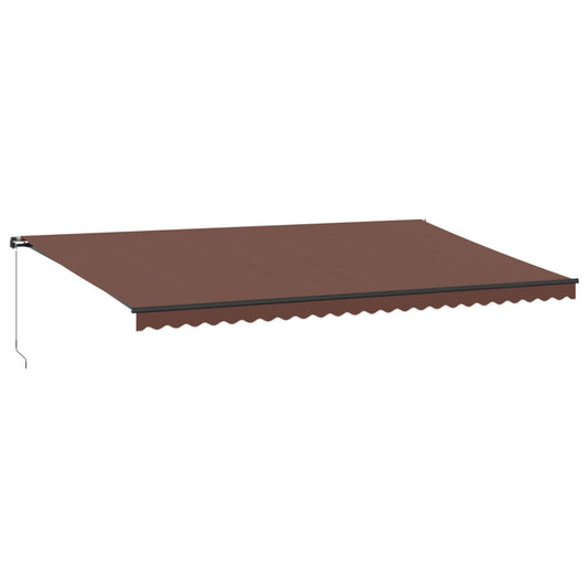Toldo Retráctil Manual Marrón 600x350 Cm_0