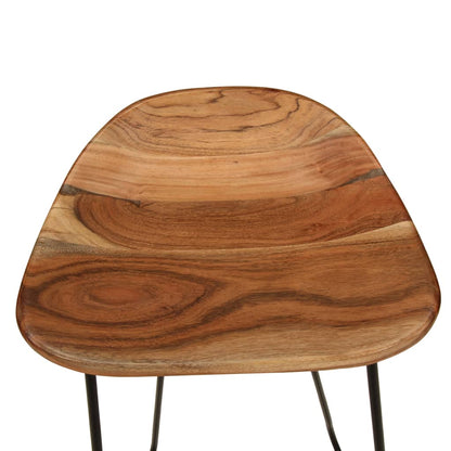 Taburetes De Cocina 2 Unidades Madera Maciza De Acacia_5