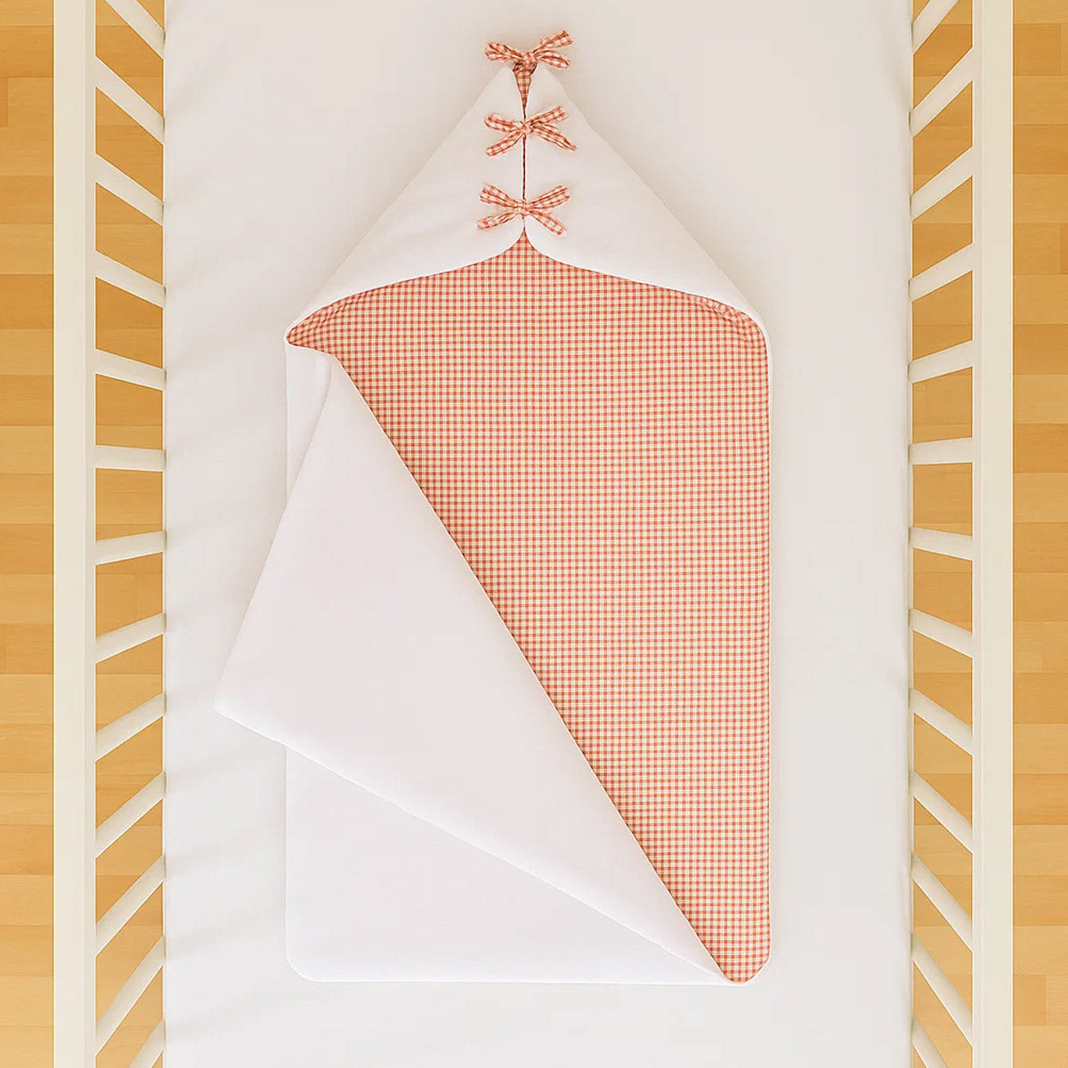 Nido De Bebé  En Algodón Bio Blanco