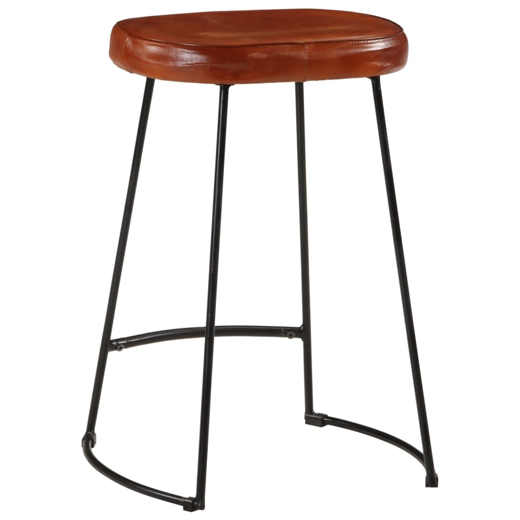 Taburetes De Bar 2 Uds Marrón Oscuro 41x29x62 Cm_3
