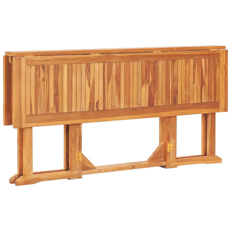 Vidaxl Set De Comedor De Jardín Plegable 7 Pzas Madera Maciza De Teca_5