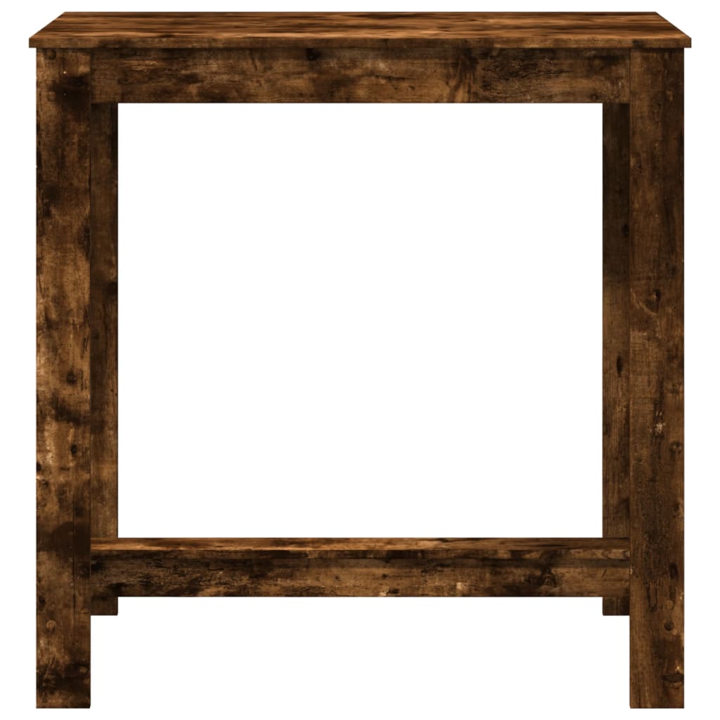 Mesa Alta De Bar Madera Ingeniería Roble Ahumado 102x50x103,5cm_2