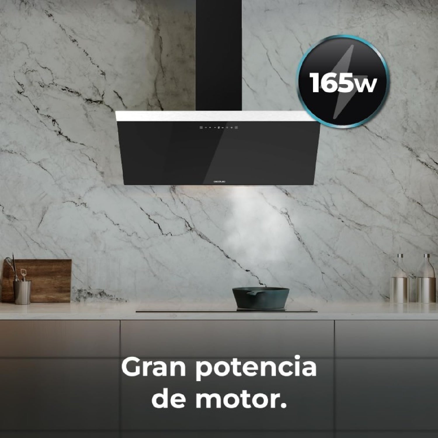 Campanas Decorativas Bolero Flux Dt 606500 Glass Black A Cecotec_4