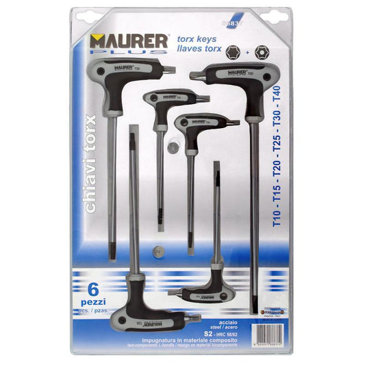 Juego Llaves Torx T Cromo-vanadio 6 Piezas Inviolable_0