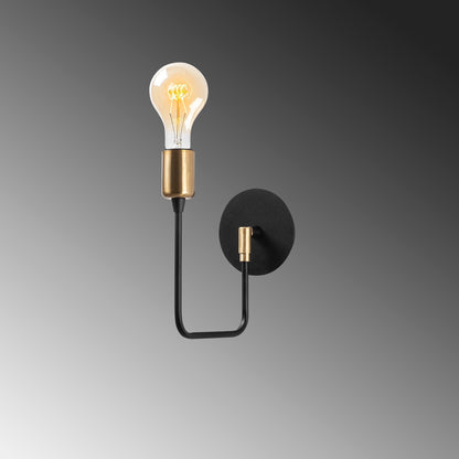 Aplique De Pared, Metal , Negro, 12x23x24, Casquillo E 27 Max 40 W_3