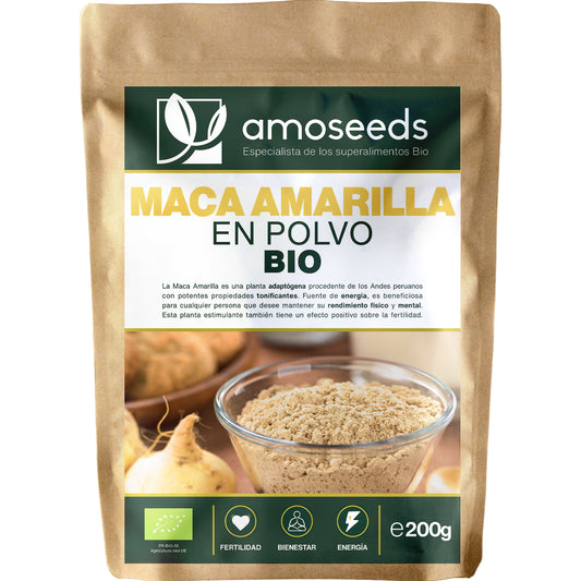 Maca Amarilla En Polvo Bio 200g_0