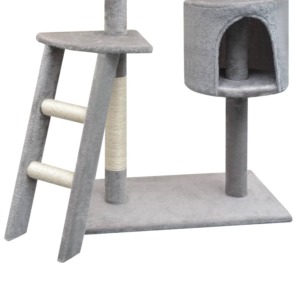 Vidaxl Rascador Para Gatos Con Poste Rascador De Sisal 150 Cm Gris_2