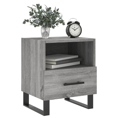Mesitas Noche 2 Uds Madera Ingeniería Gris Sonoma 40x35x47,5 Cm_2