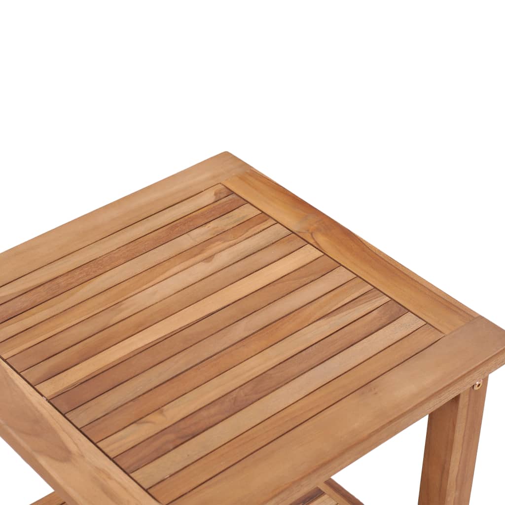 Mesa De Centro De Madera Maciza De Teca 45x45x45 Cm_1
