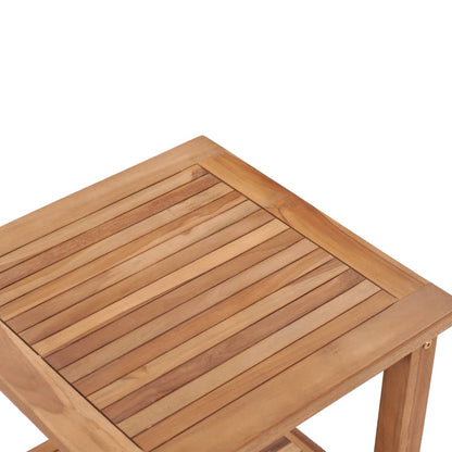 Mesa De Centro De Madera Maciza De Teca 45x45x45 Cm_1