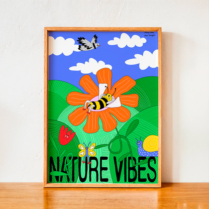 Lámina Decorativa 30x40 cm – Ilustración de Juani Bengali - Nature Vibes_2