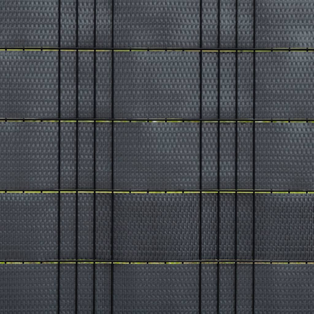 Toldos Para Balcón 10 Uds Ratán Sintético Antracita 255x19 Cm / Vetonek_4