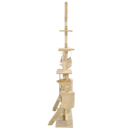 Vidaxl Rascador Para Gatos Poste Rascador De Sisal 230-250 Cm Beige_3