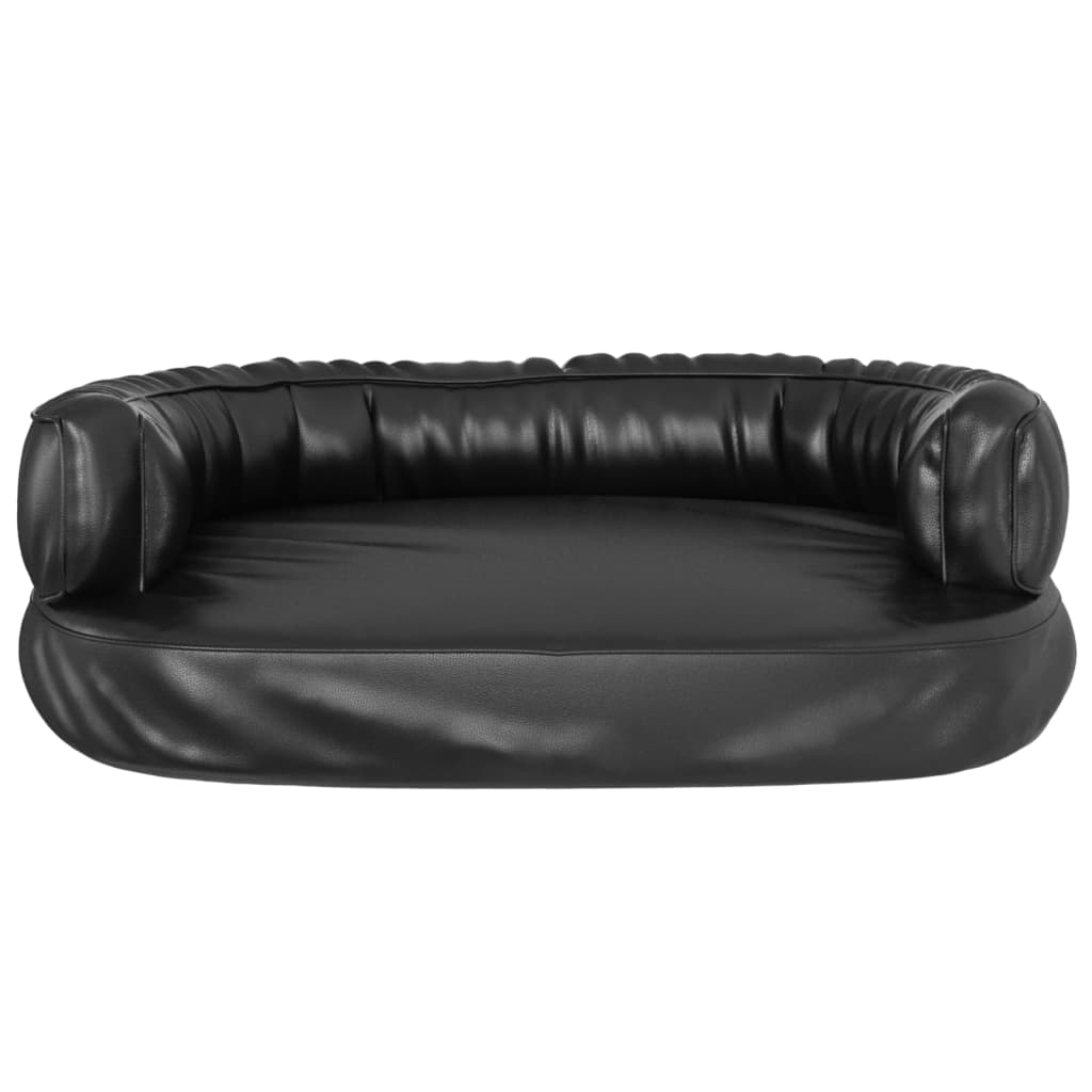 Vidaxl Cama Para Perros De Espuma Cuero Sintético Negro 60x42 Cm_5