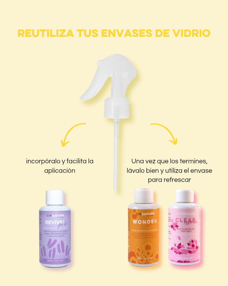 Espray Para Envase De Vidrio - Espray Para Nuestros Envases De Vidrio - Reusa Y Recicla Bio Sakure_1