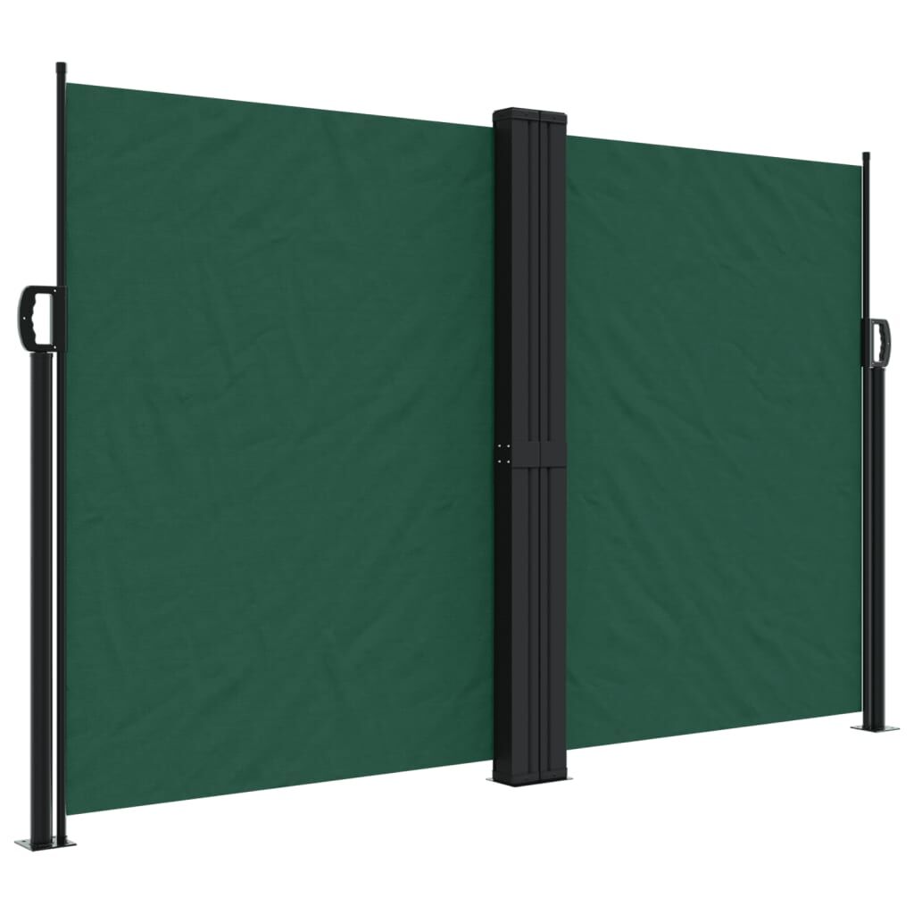 Vidaxl Toldo Lateral Retráctil Verde Oscuro 160x1000 Cm_0